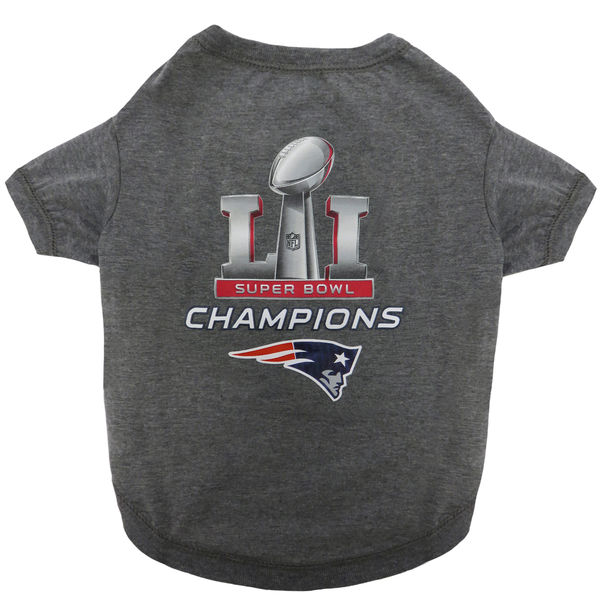 New England Patriots Super Bowl LI Champions Dog T-Shirt